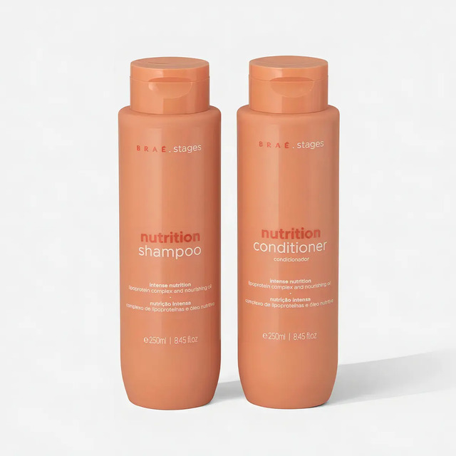 Kit Braé Stages Nutrição: Shampoo E Condicionador Para Cabelos Ressecados E Sem Vida Kit Braé Stages Nutrição: Shampoo E Condicionador Para Cabelos Ressecados E Sem Vida
