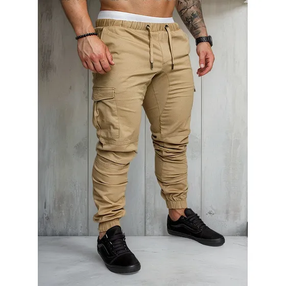 Pantalones Casuales Cargo Jogger Para Hombre