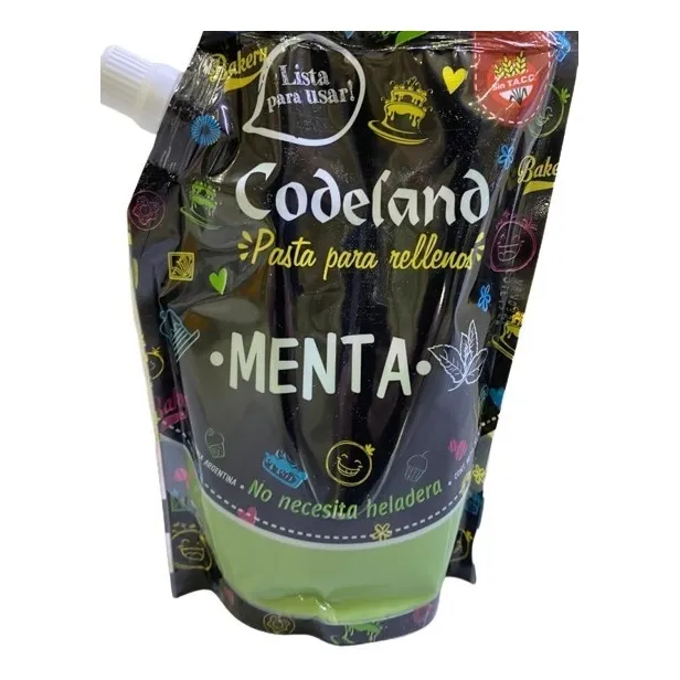 Pasta Para Relleno Codeland X500gr. Sabor Maracuya O Menta