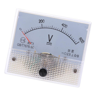 Voltímetro De Panel Analógico Dc 0-600 V Voltímetro De Panel Analógico Dc 0-600 V