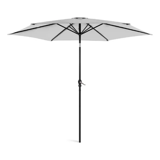 Sombrilla De Jardin Avelino Con Manivela 2.70 Metros Blanco