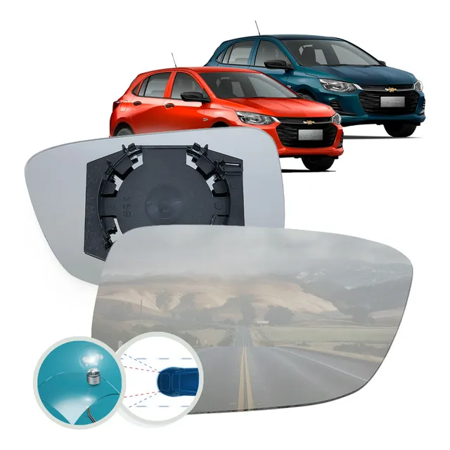Lente Retrovisor Com Base Onix Plus 2020 2021 2022 2023 Dir.
