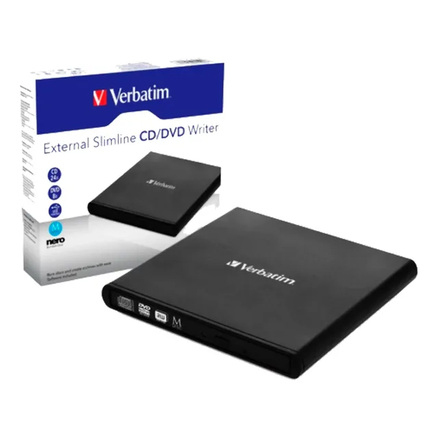 Grabador Dvd-writer Externo Usb 2.0 Slimline Doble Capa 24x.