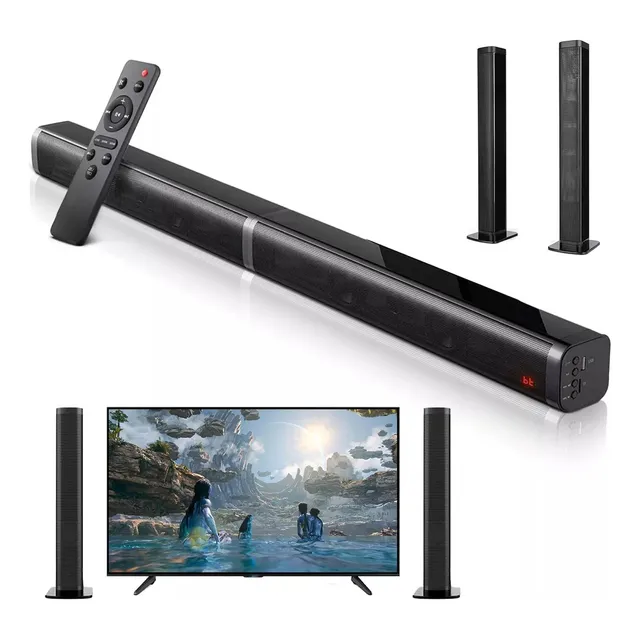 Barras De Sonido Bluetooth Home Theater 80w 2.1 Canales