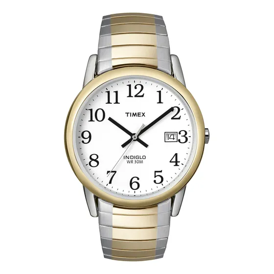 Funda Watch Timex Easy Reader De 35 Mm, Bicolor, Para Hombre