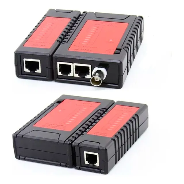 Lan Tester Con Probador Remoto Rj45 Rj11 Rj12 Bnc Patch Cord