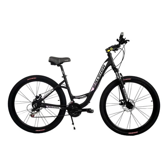 Bicicleta Urbana Raleigh Venture 3.0 R27.5 21v V-brake Color Negro Tamaño del cuadro 18