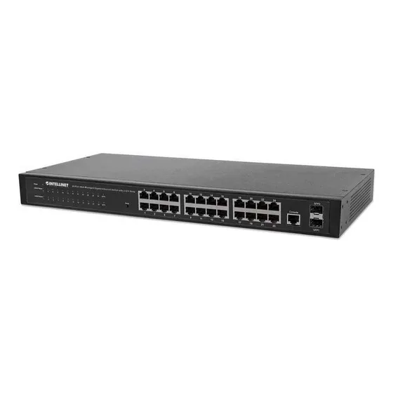 Switch 24 Pts Gbit Intellinet 560917 Ethernet 2 Pts Sfp