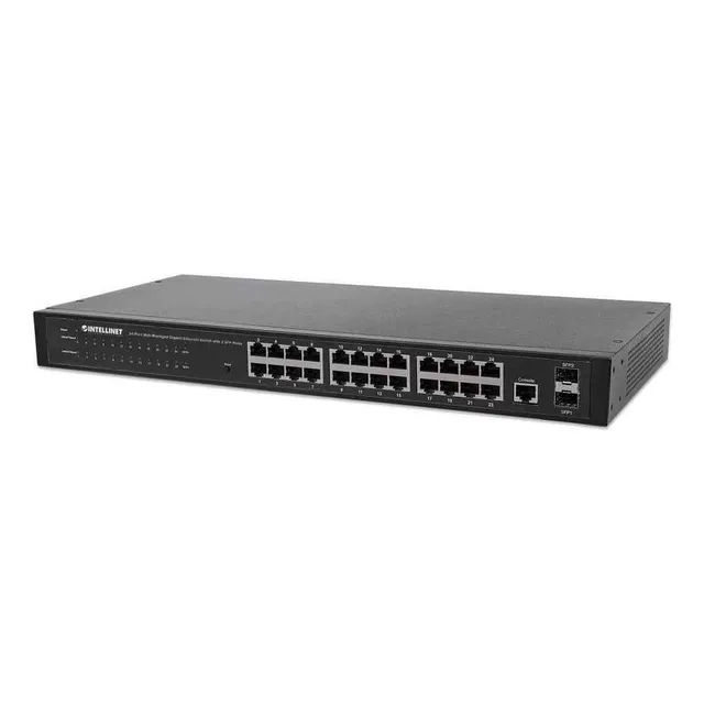 Switch 24 Pts Gbit Intellinet 560917 Ethernet 2 Pts Sfp