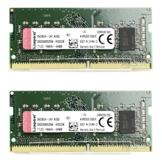 Kit Memória 16gb (2x8gb) Ddr4 2666mhz Kingston P/ Notebook