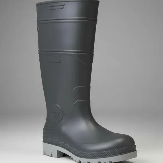 Bota Industrial Goma Negra Talle 39 Al 46
