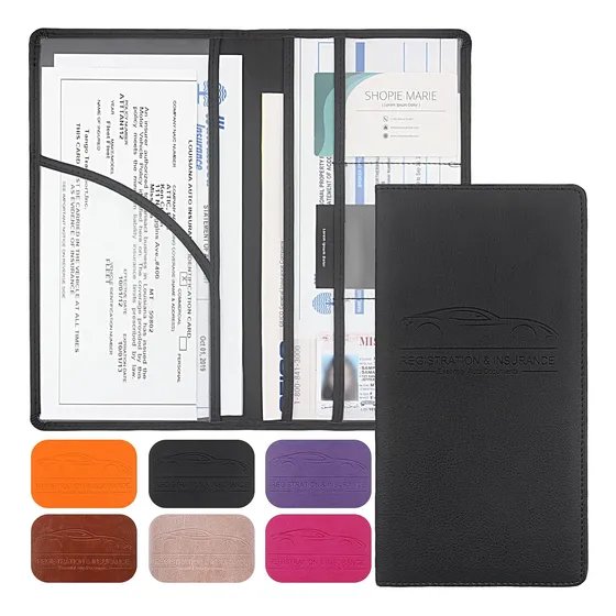 Portafolio De Cuero Premium Para Documentos Con Cierre Magné