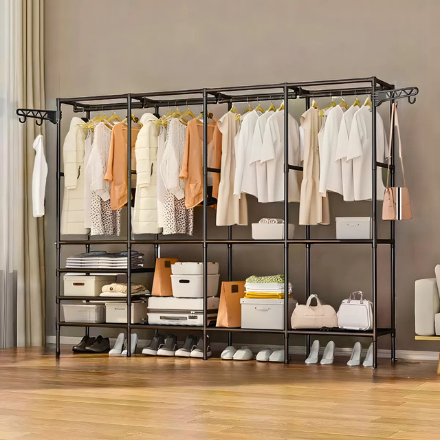 Organizador De Roupa Desmontável Aberto Closet 4 Colunas Organizador De Roupa Desmontável Aberto Closet 4 Colunas