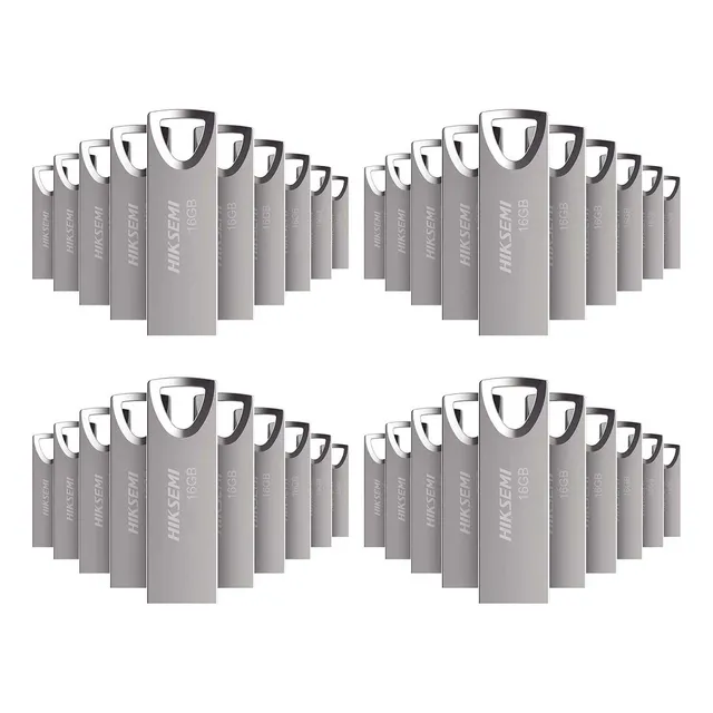 Kit 40 Memoria Usb Plateado Hiksemi Hs-usb-m200 16gb 2.0 