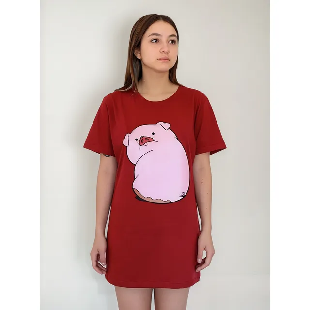 Remera Remeron Vestido Corto Mujer Personajes Varios
