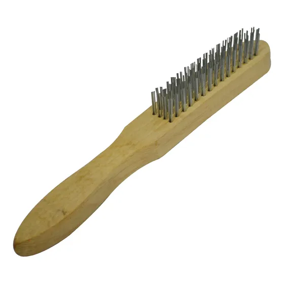 Cepillo De Alambre Mango De Madera Rocha