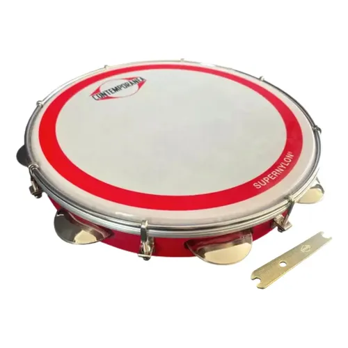 Contemporânea 78c Pandeiro Nylon 10 Madeira | Frete grátis