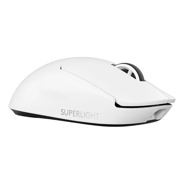 Mouse gamer gamer inalámbrico recargable Logitech PRO X SUPERLIGHT 2 910-006629 blanco