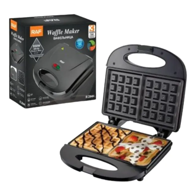 Waflera Doble Cara Sandwichera Tostadora Antiadherente 850w