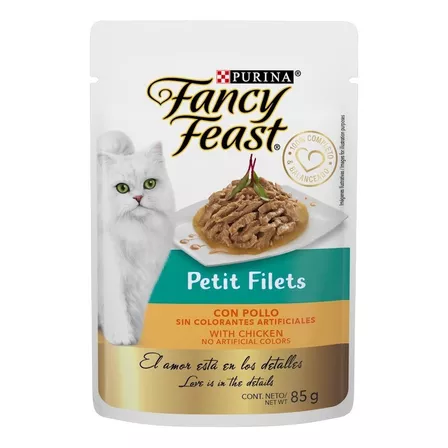 Alimento Fancy Feast Fancy Feast Purina® Fancy Feast® Petit Filets Gato Sobre Pollo 12x85g para gato adulto