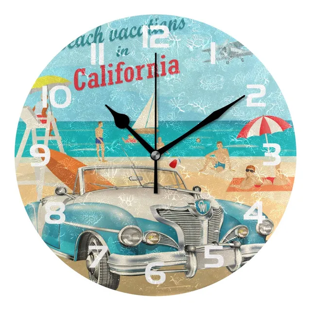 Tropicallife Ocean Sea Beach California Reloj Pared Acrilico