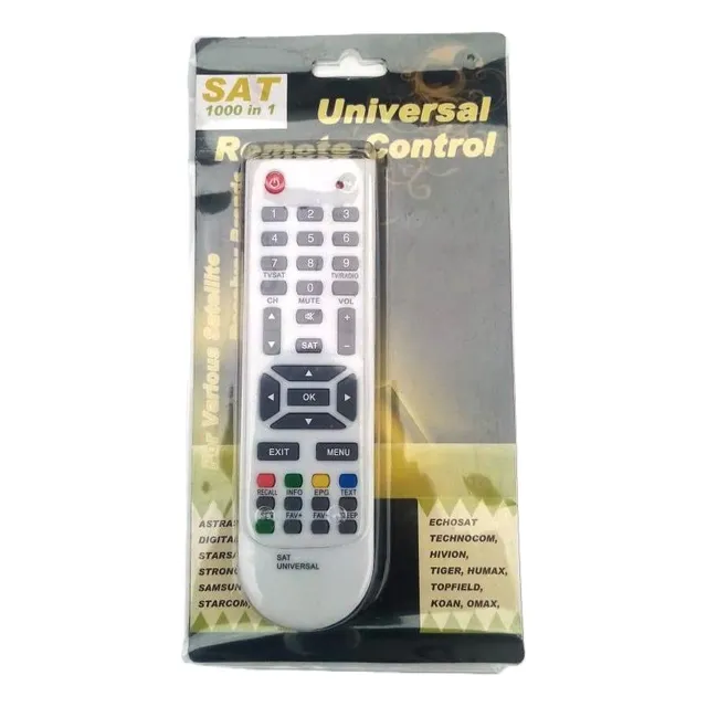 Control Remoto Universal Decodificador Receptor Satelital