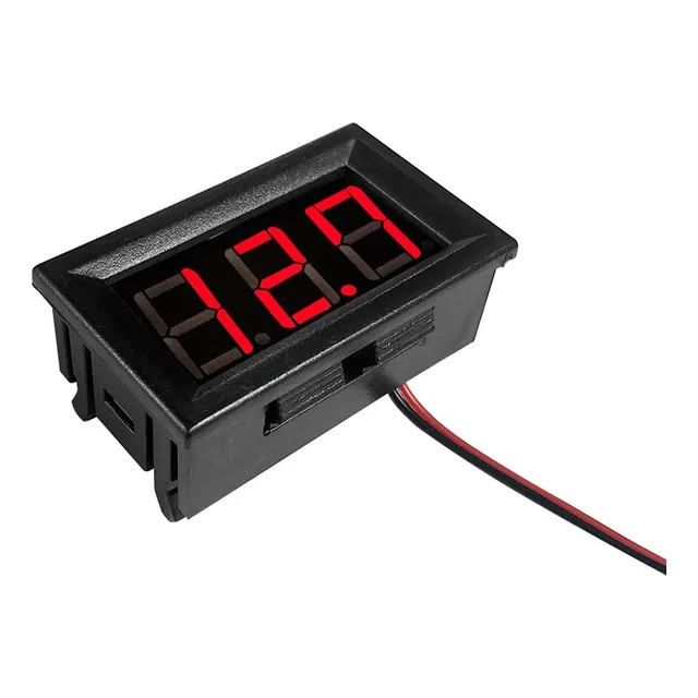 Medidor Voltaje Digital Voltimetro Universal Carro Moto Lcd