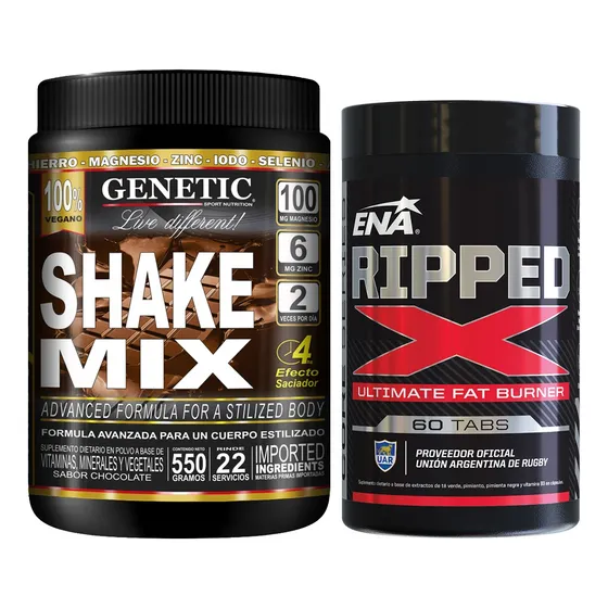 Quemador Ripped Batido Reemplaza Comidas Shake Mix Genetic