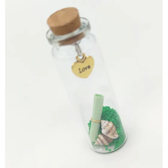 12 Mini Recuerdos, Souvenirs, Botellitas De Vidrio Decoradas