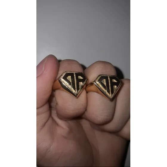 Anillo 0800 Don Rouch X2 (usados) Dorado Talle 20