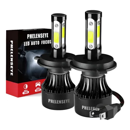 Kit De Faros Delanteros De 4 Lados 9007 H4 Led Rayo H13 9004