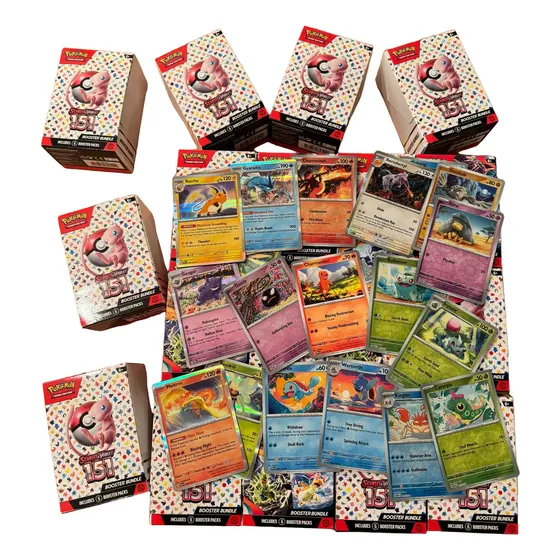 Lote 50 Cartas Pokémon Originales Sin Repetir + Regalo Extra - Coleccion 151 Inglés