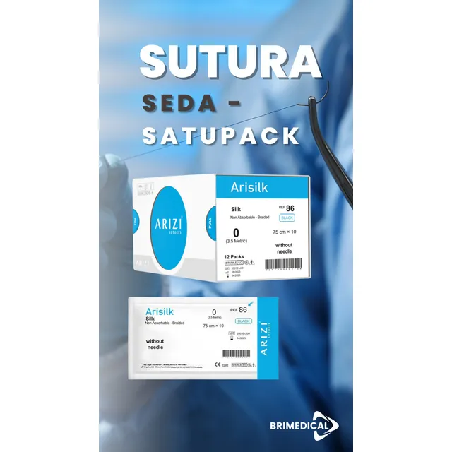 Arizi Sutura Seda 0 Ref 86 Satupack Sin Aguja