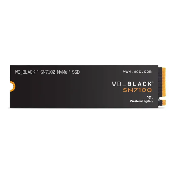 SSD 1TB M.2 2280 NVMe Pcie 4.0 Gen4 WD Black SN7100 Western Digital Velocidade de Leitura até 7250MB/s e Gravação até 6900MB/s WDS100T4X0E Cor Preto
