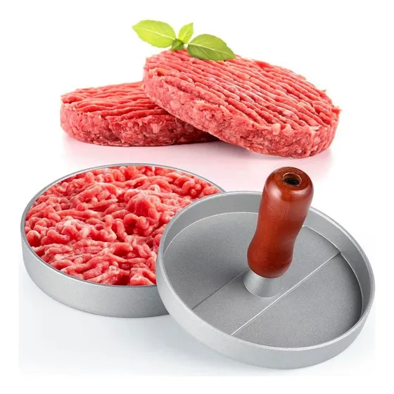 Molde Prensa Plancha Metal Para Hacer Hamburguesas Clicshop