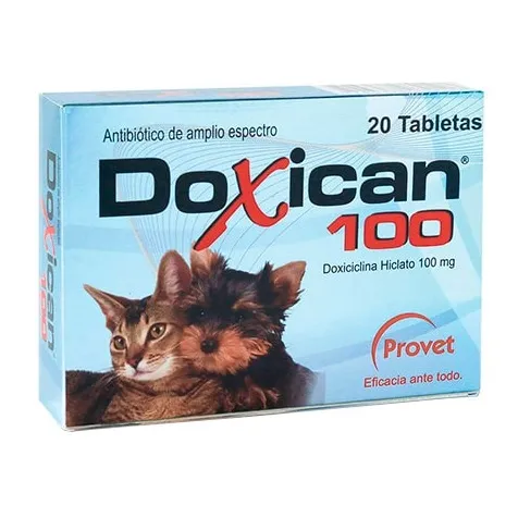 Doxican 100 20tab Doxiciclina Veterinaria De 100mg