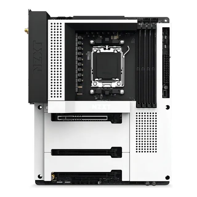 Tarjeta Madre Nzxt N7 B650e Blanca Am5 Atx Ddr5 Color Blanco