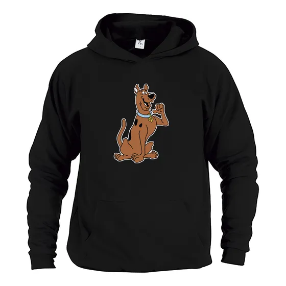 Sudadera Negra Capucha Unisex  Scooby Doo J225