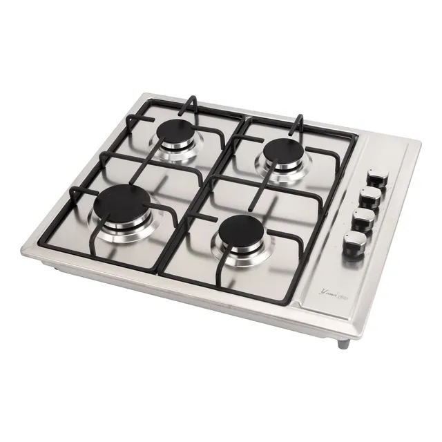 Estufa Empotrar, Parrillas Gruesas, 60 X 51 Cm, Acero Inox