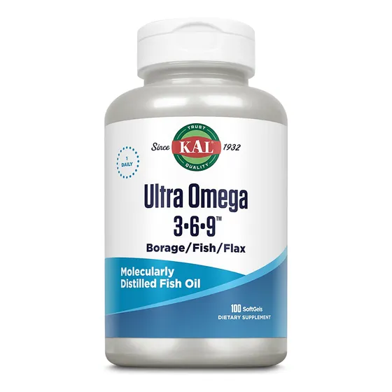 Suplemento Kal Ultra Omega 3-6-9 1200 Mg De Aceite De Pescad