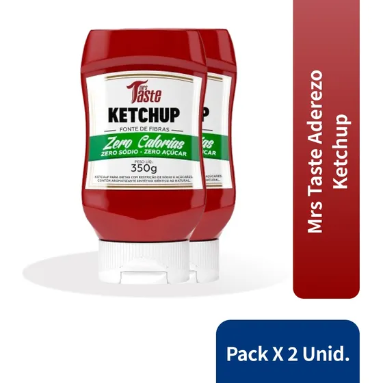 Ketchup Mrs Taste Aderezo Sin Tacc En Frasco 350 g Pack X 2