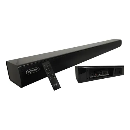 Barra De Som Soundbar Bluetooth Knup 6037bh Preta 110v/220v Cor Preto Frequência 90hz ~ 15khz Preto 127/220v 90hz ~ 15khz