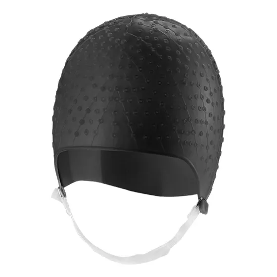 Gorra Silicona Barbijo Dompel Color Negro