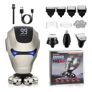 Maquina Afeitadora Rasuradora 7 Cabezales Recargable Usb Maquina Afeitadora Rasuradora 7 Cabezales Recargable Usb
