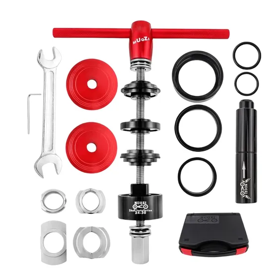 Juego De Prensas Para Cojinetes De Bicicleta Extractor Rojo