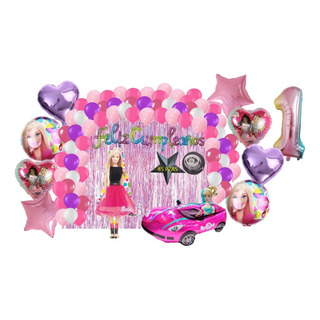 Kit De Decoracion Fiesta Cumpleaños Globos Barbie 85 Pzs Kit De Decoracion Fiesta Cumpleaños Globos Barbie 85 Pzs