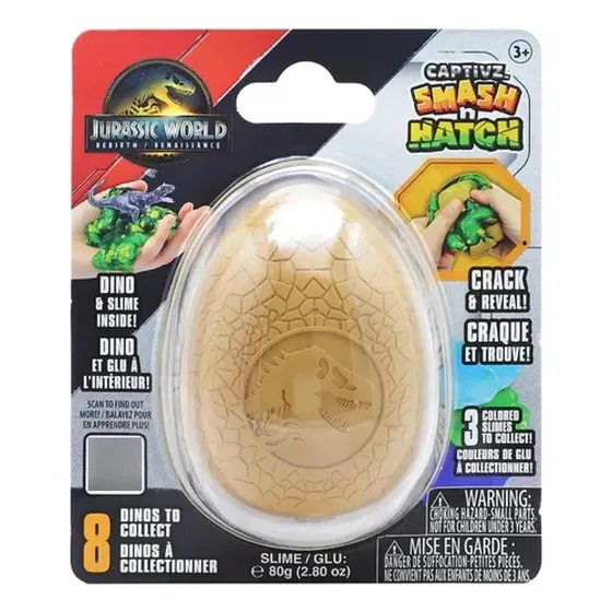 Jurassic World Rebirth Huevo Captivz Smash N Hatch Lelab