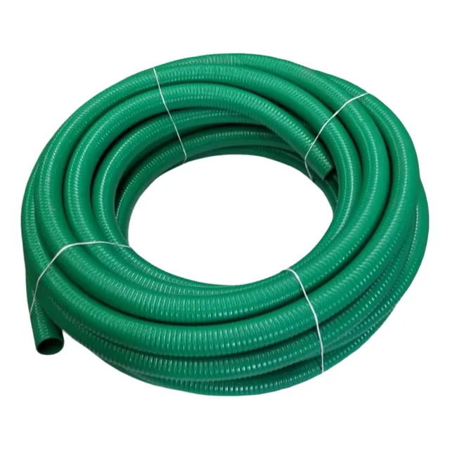 Manguera De Succión Verde 2 Pulgadas Rollo De 30 Metros