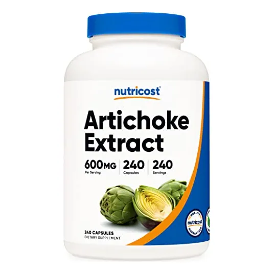 Suplemento Nutricost De Extracto De Alcachofa 600 Mg 240 Cáp