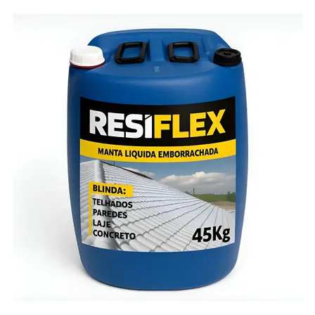 Tinta Emborrachada Resiflex 45kg Alta Aderência Paredes Laje